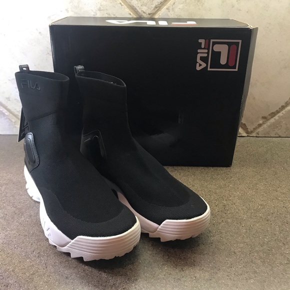 women's fila disruptor stretch casual shoes